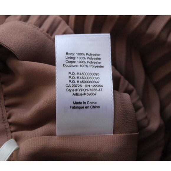 Babaton Jude Skirt / Large / Nutmeg High Waist Pleated Midi Skirt Aritzia - Picture 6 of 6